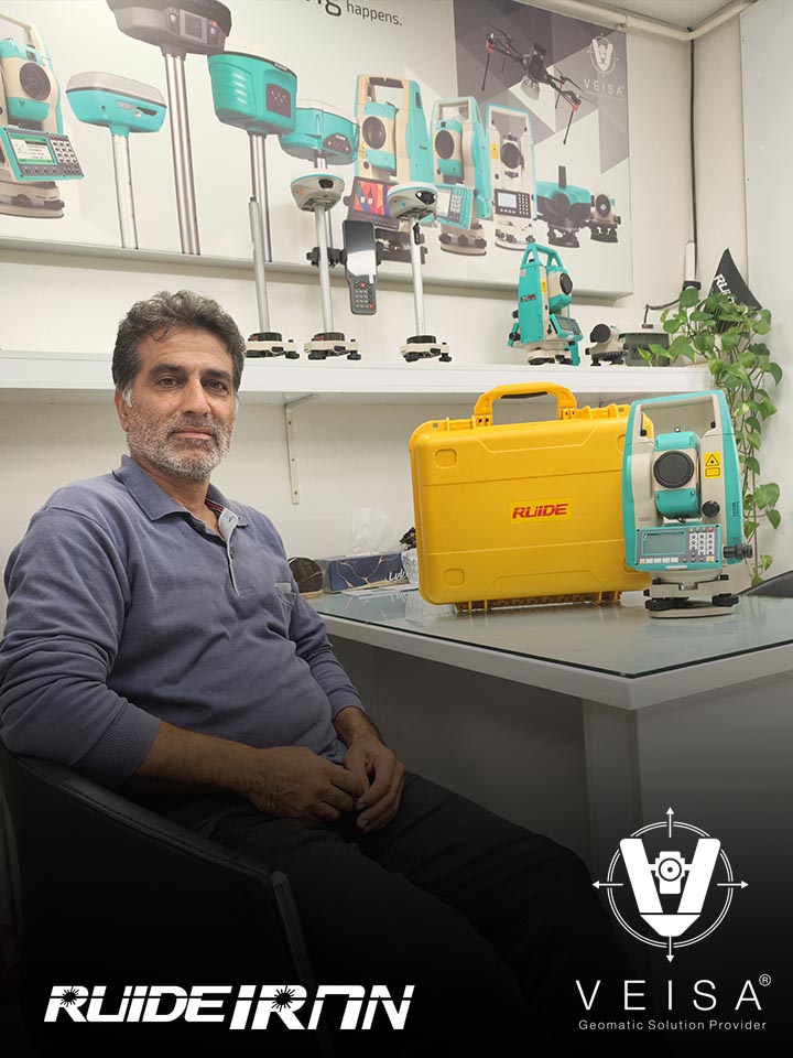 جناب آقای مهندس عزیزی از ساری مازندران خریدار توتال استیشن روید مدل RUIDE RQS سپاس از اعتماد شما