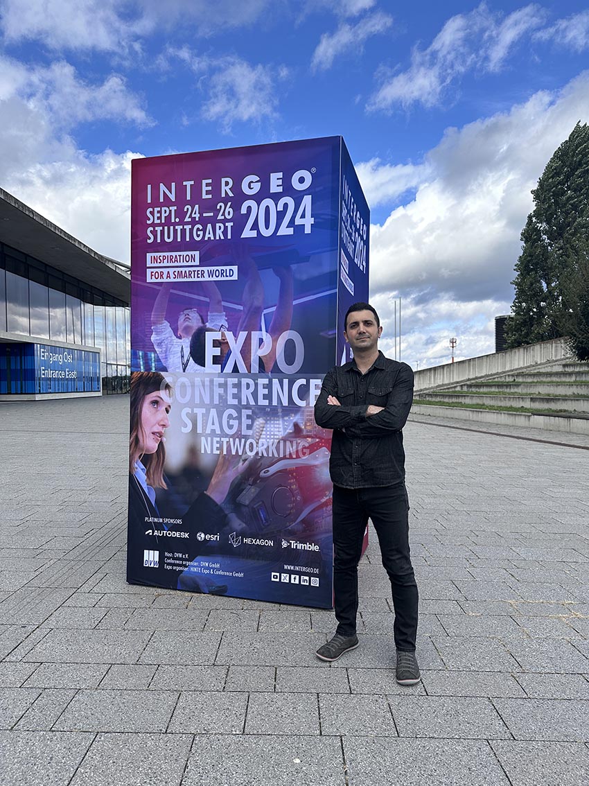 حضور مدیرعامل تجهیزات نقشه برداری ویسا در نمایشگاه اینترژئو کشور آلمان ( اشتوتگارت 2024 )